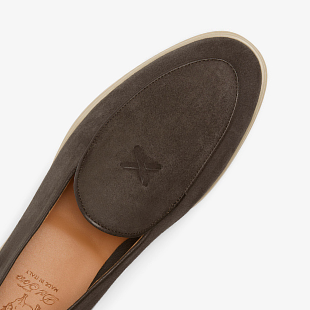 Men's Dark Brown Suede Viaggio Loafer