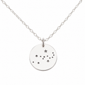 Virgo Charm Zodiac Necklace - Sterling Silver Jewelry