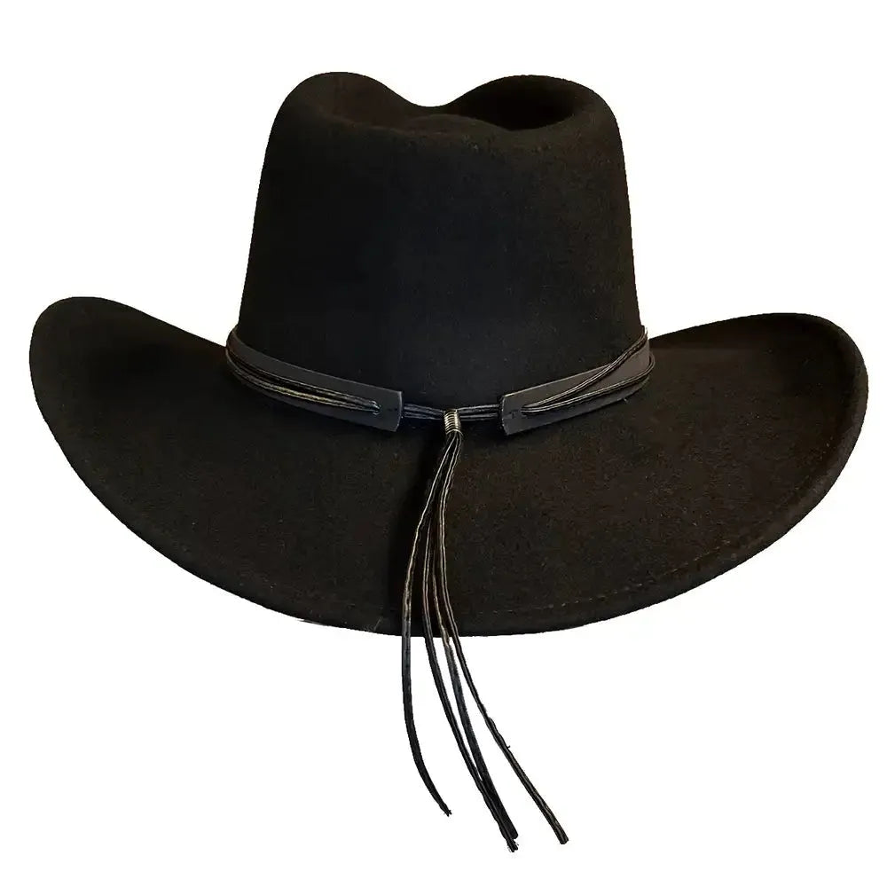 Deadwood Trading High Tail - Chapeau de cow-boy souple en feutre de laine malléable