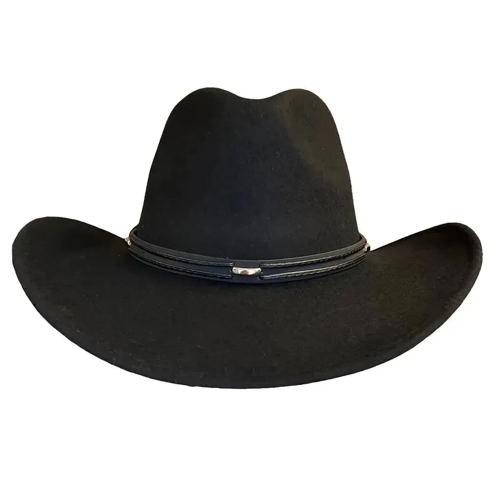 Deadwood Trading High Tail - Chapeau de cow-boy souple en feutre de laine malléable