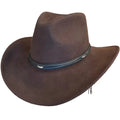 Deadwood Trading High Tail - Chapeau de cow-boy souple en feutre de laine malléable