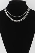 Collier chaîne serpent triple