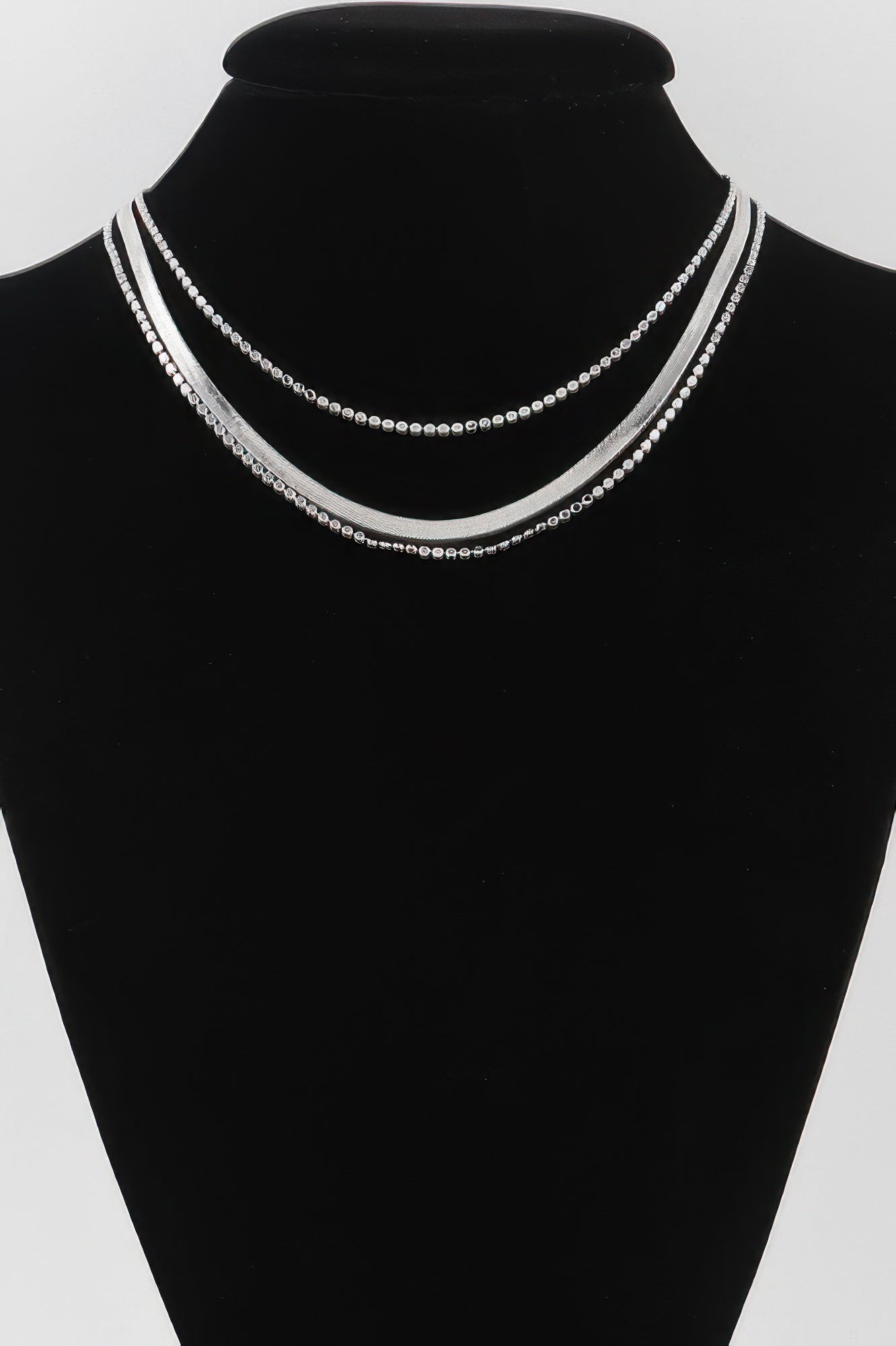 Collier chaîne serpent triple