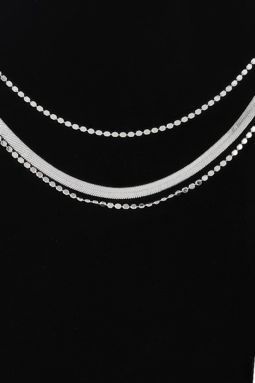 Collier chaîne serpent triple