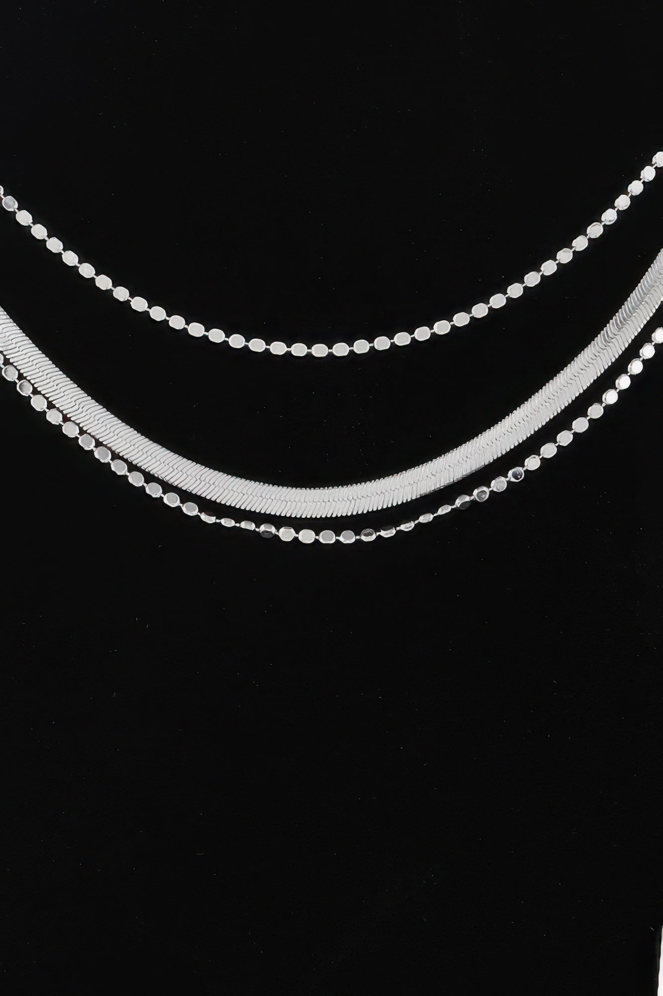 Collier chaîne serpent triple
