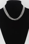 Collier de strass multi-cubes