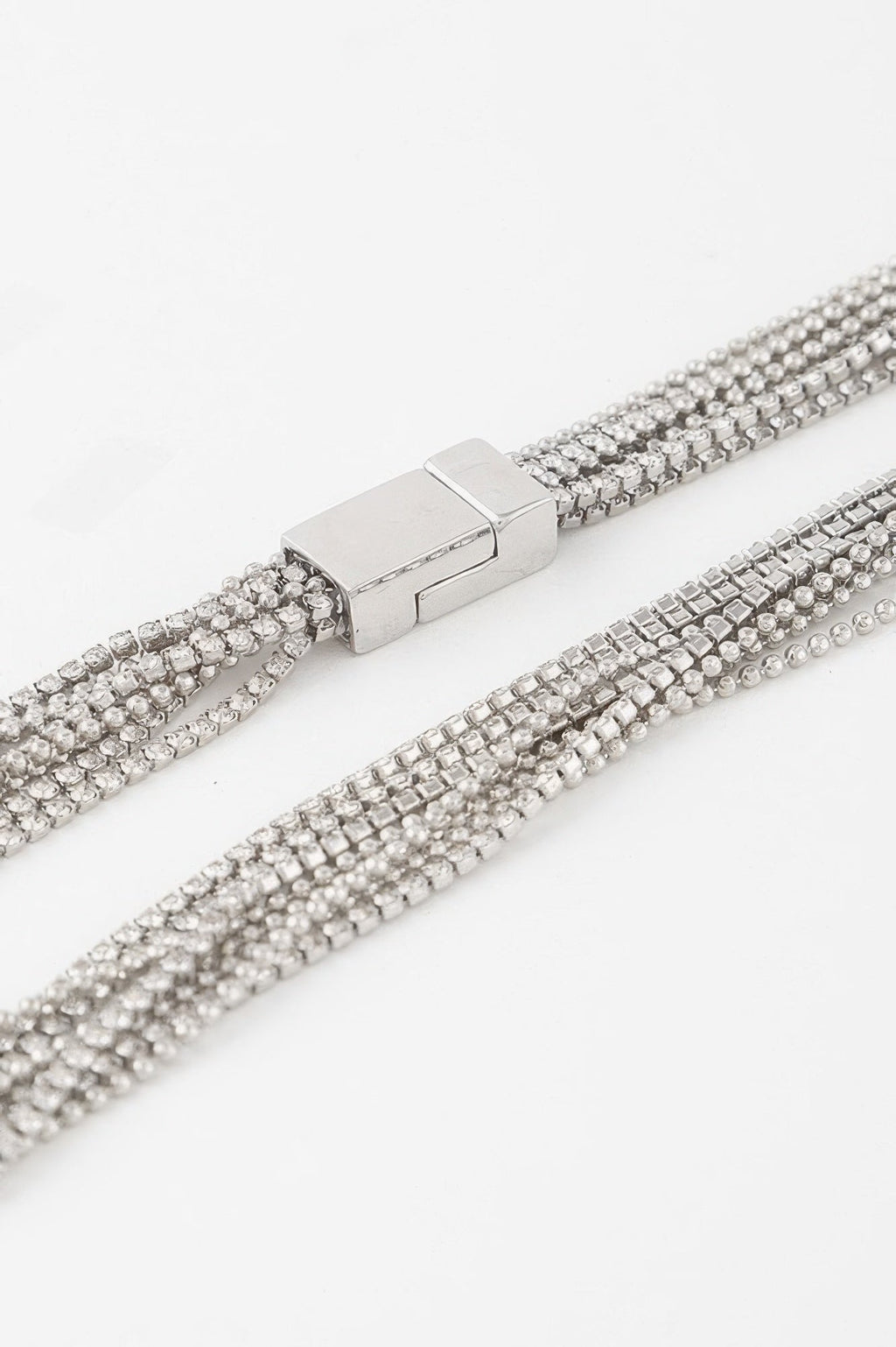 Collier de strass multi-cubes