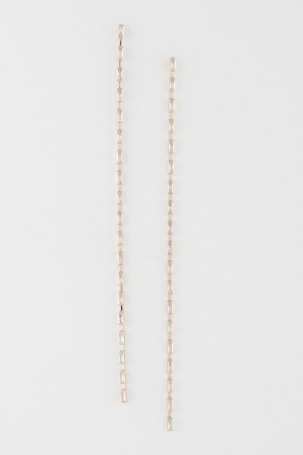 Boucles d'oreilles pendantes barrettes en cristal