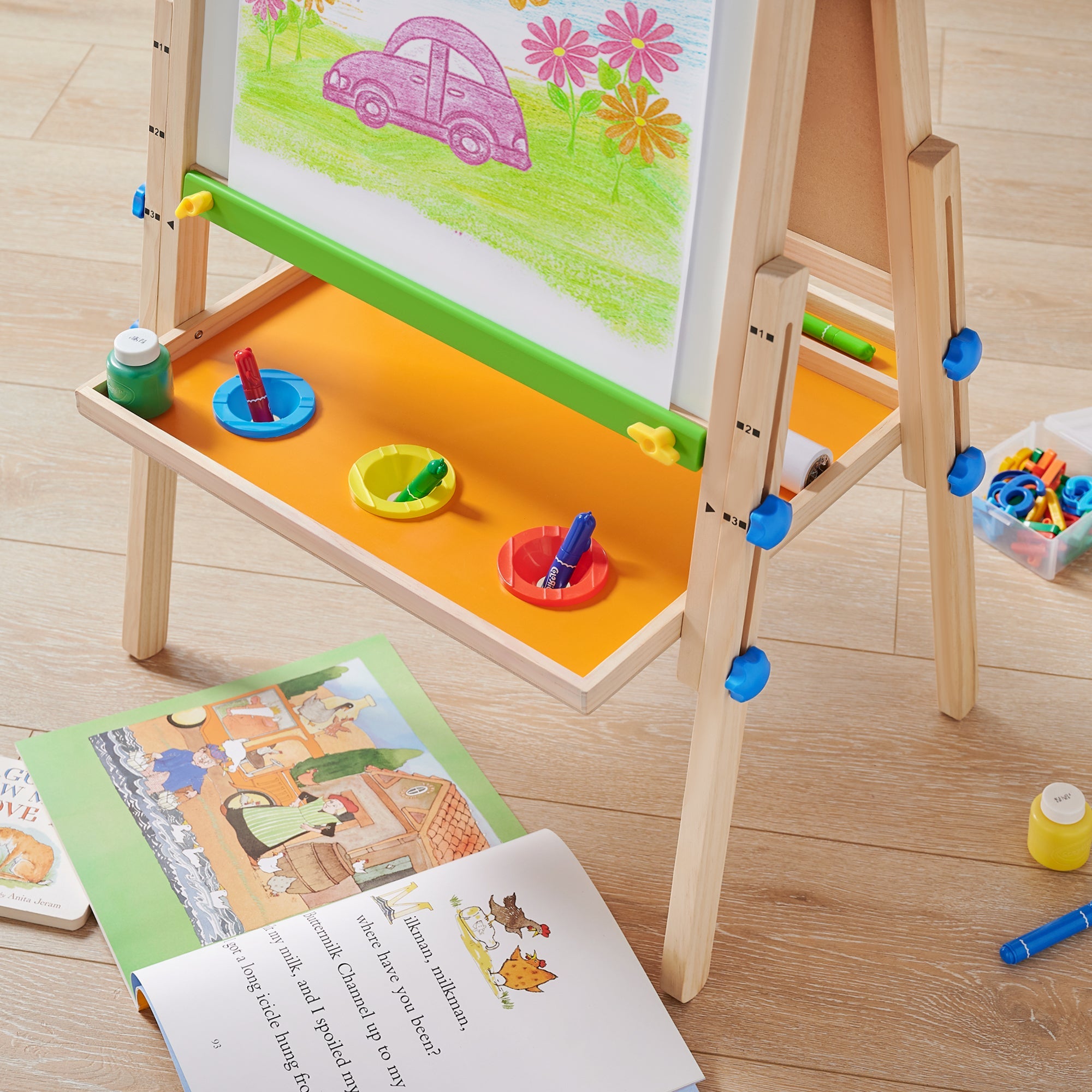 Chevalet d'art 3-en-1 Tiny Land® pour enfants