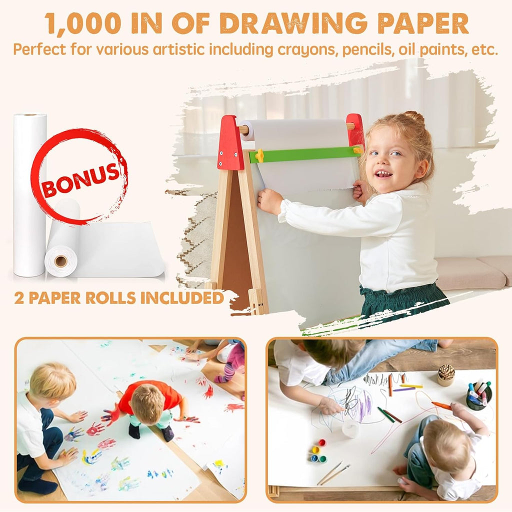 Chevalet d'art 3-en-1 Tiny Land® pour enfants