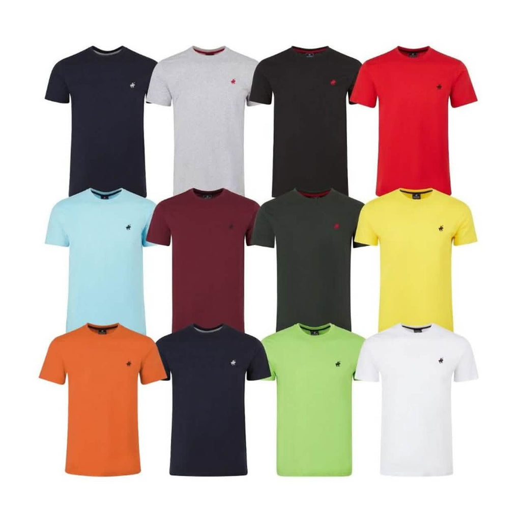 Lot de 5 T-shirts en coton pour hommes