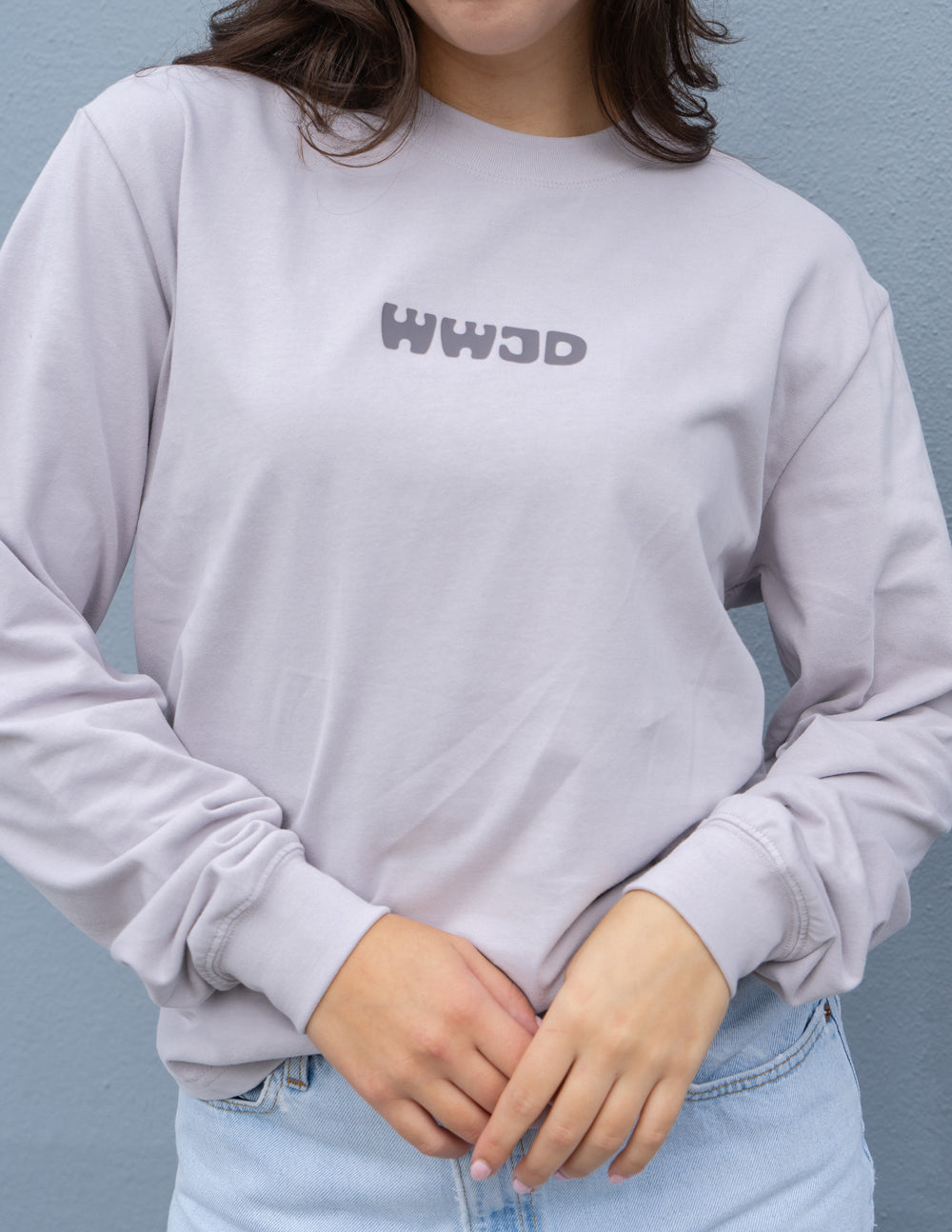 T-shirt unisexe violet WWJD