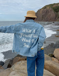 Veste en jean "Quel ami nous avons en Jésus"