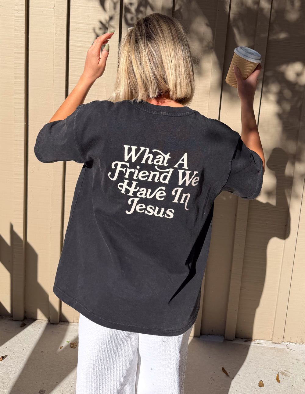 T-shirt épais « What a Friend in Jesus »