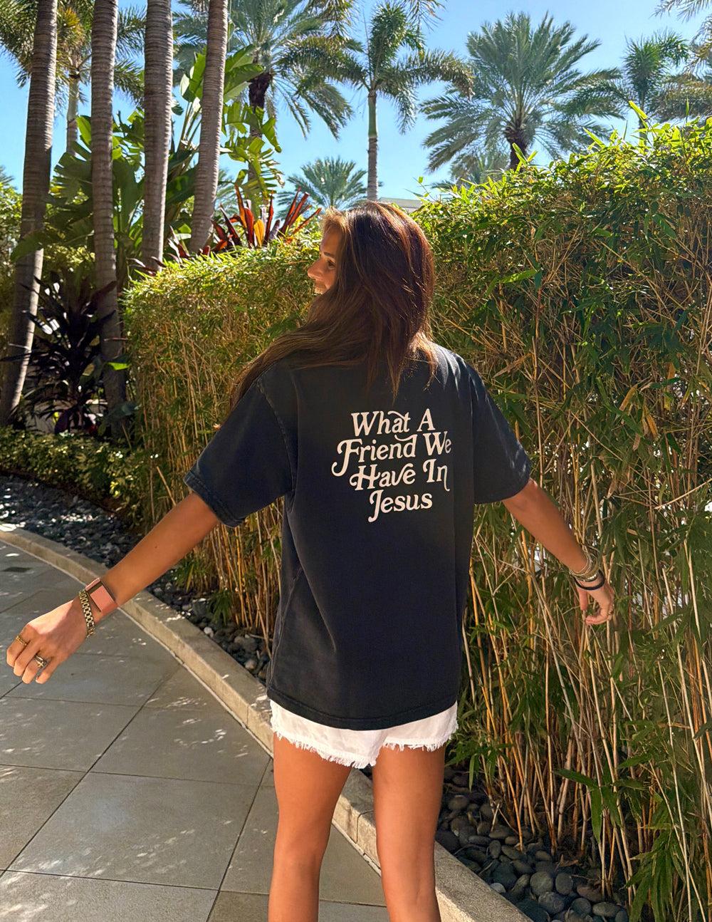 T-shirt épais « What a Friend in Jesus »