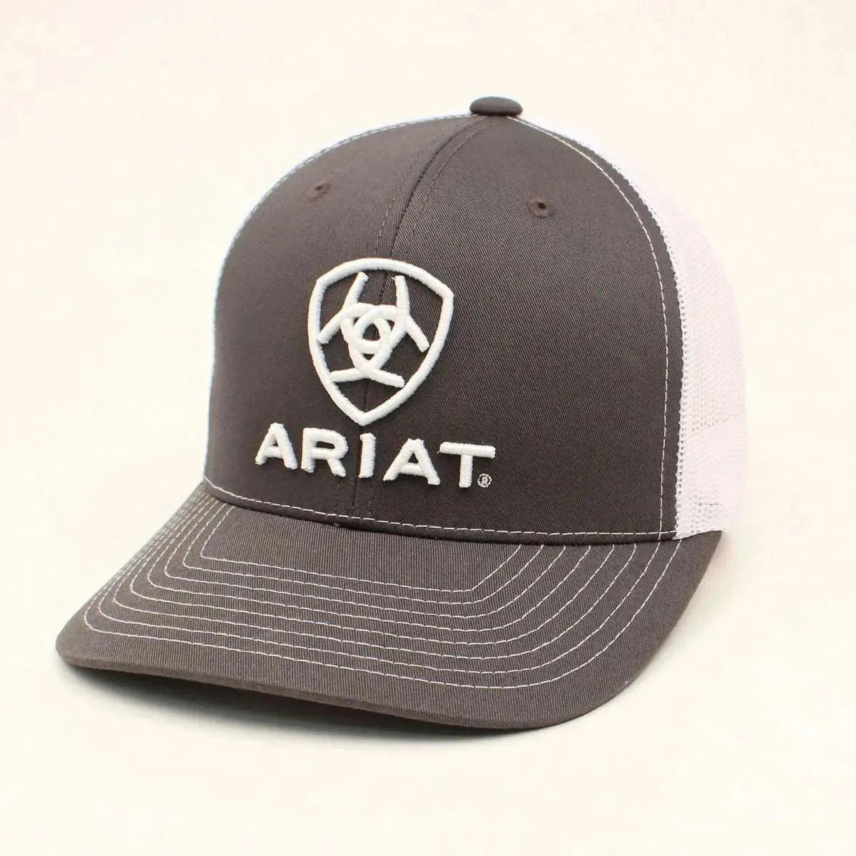 Casquette de camionneur Ariat gris/blanc