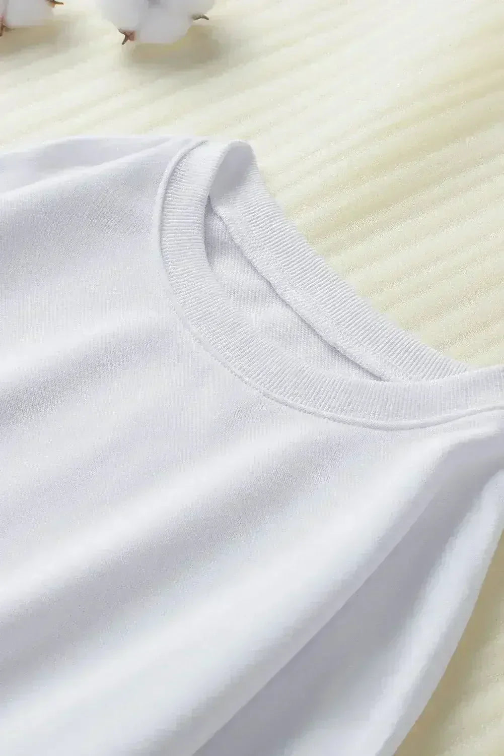 Sweat-shirt blanc ample