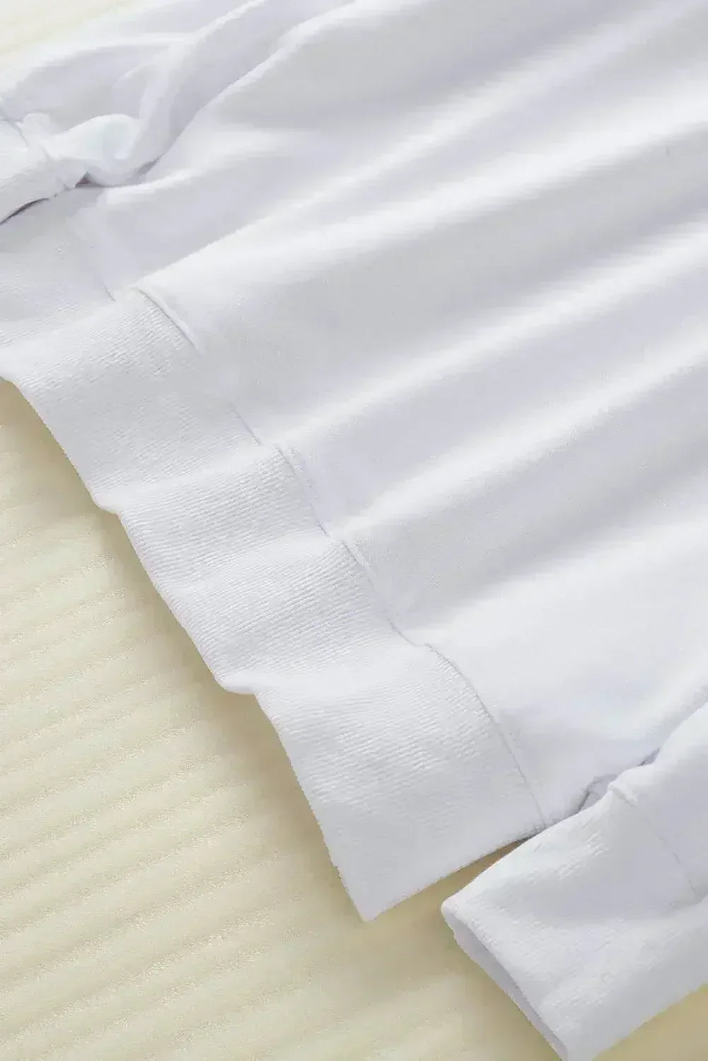 Sweat-shirt blanc ample
