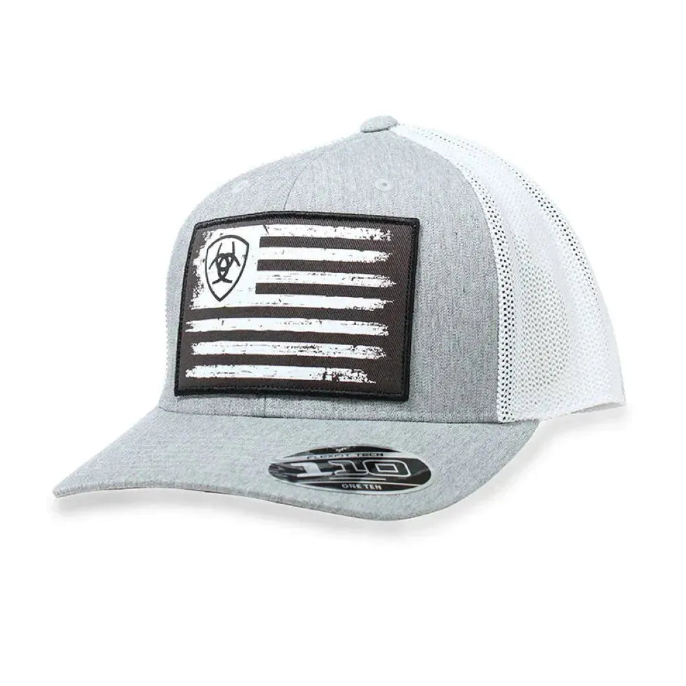 ARIAT Flagstone Flex (Gris/Blanc) - Casquette Trucker