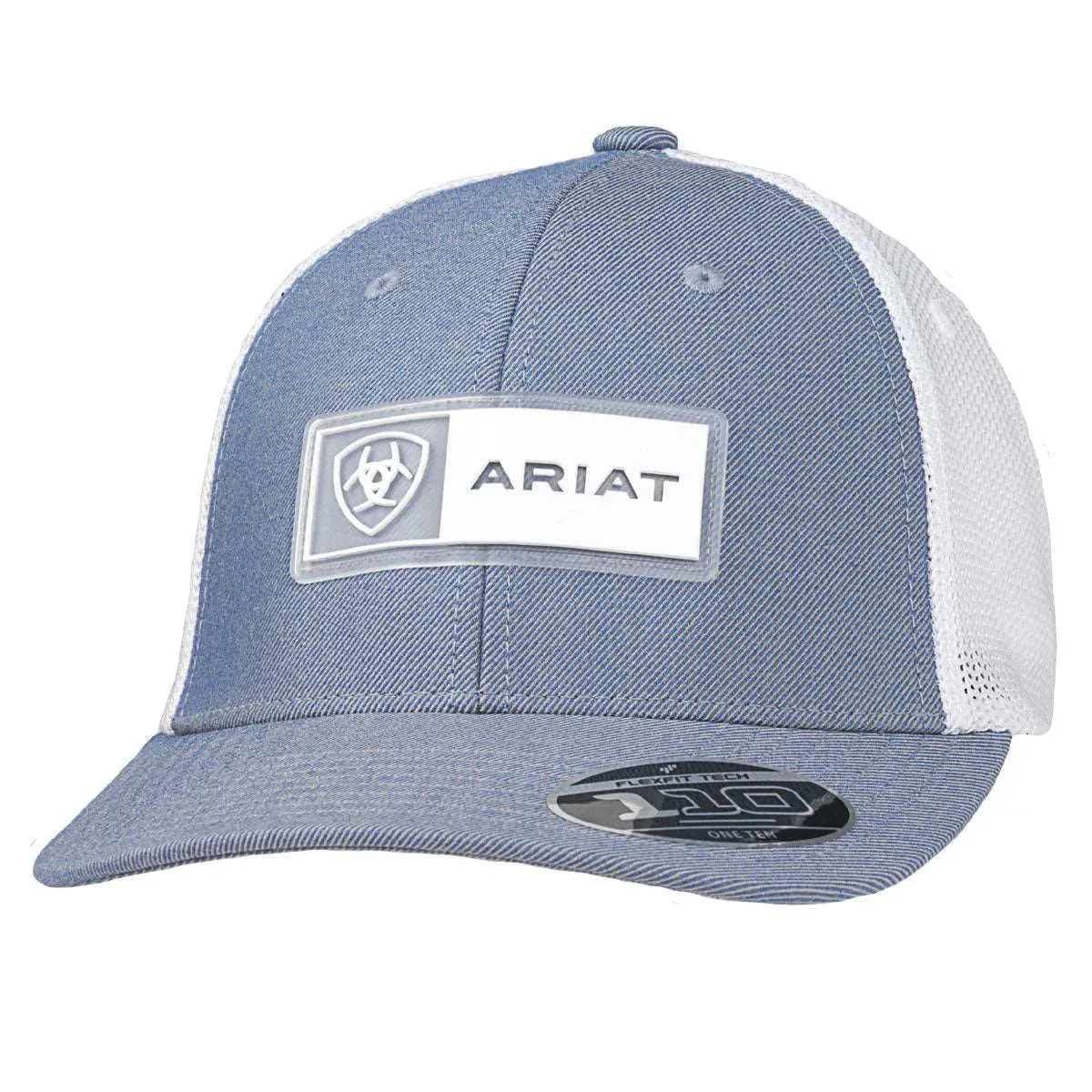 Casquette trucker ARIAT à logo en caoutchouc (bleu/blanc)
