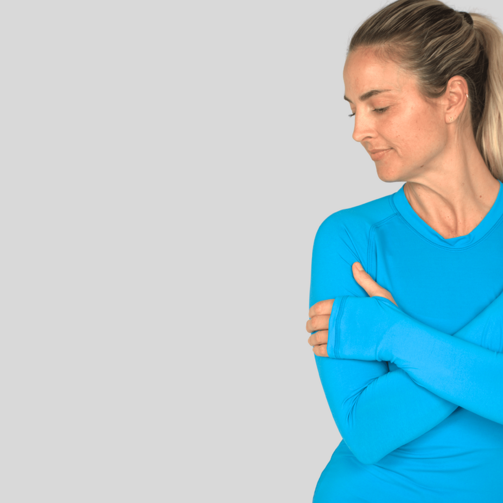 T-shirt de soleil à manches longues Laguna pour femme - Chiné