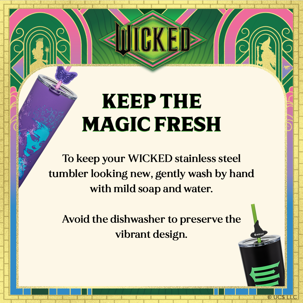 Wicked For Good Tumblers - 24 oz Set of 2