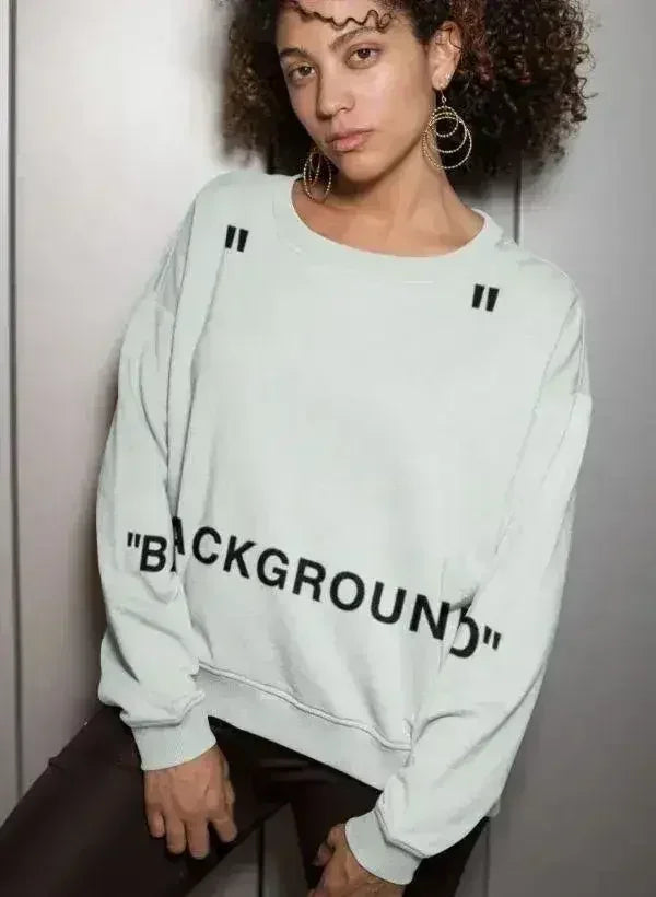 Sweat-shirt de sublimation blanc cassé