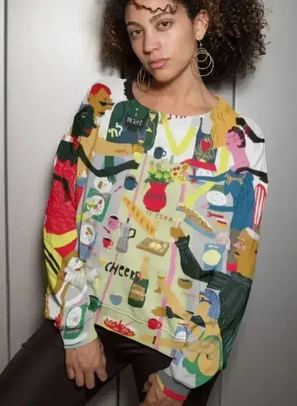 Sweat-shirt de sublimation pour dîner en famille