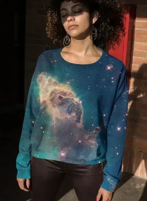 Sweat-shirt de sublimation Galaxy Art View