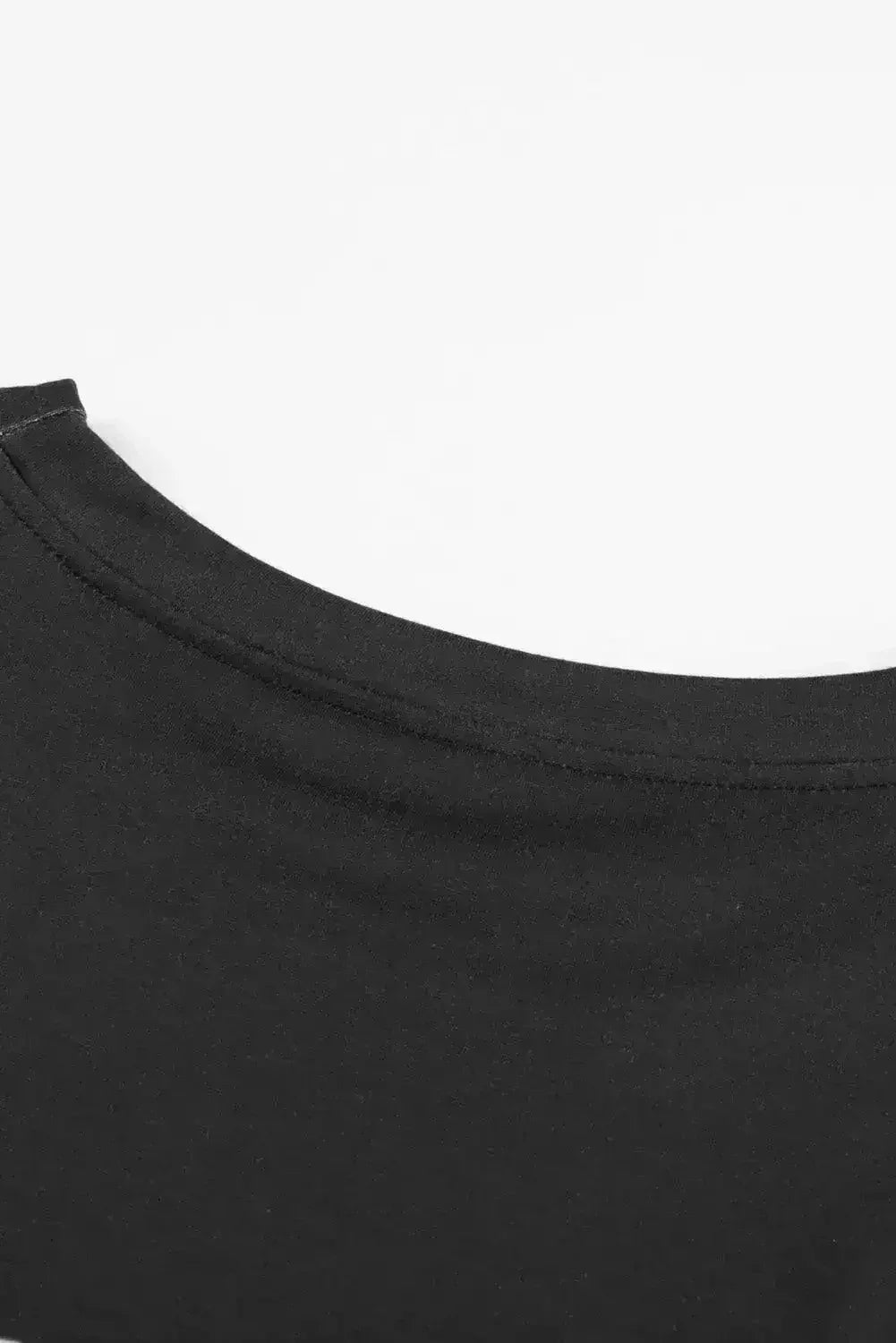 Sweat-shirt noir rayé tie-dye pour femme