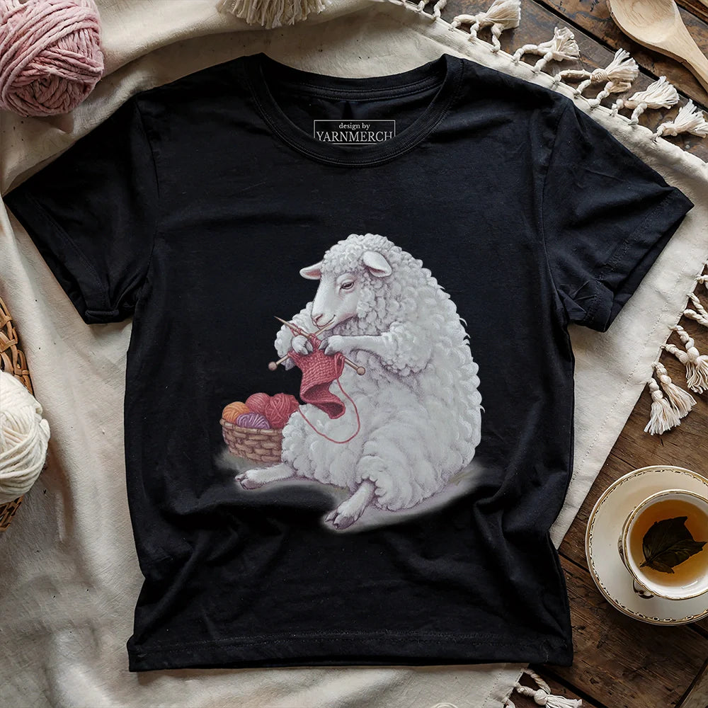 T-shirt tricoté en laine