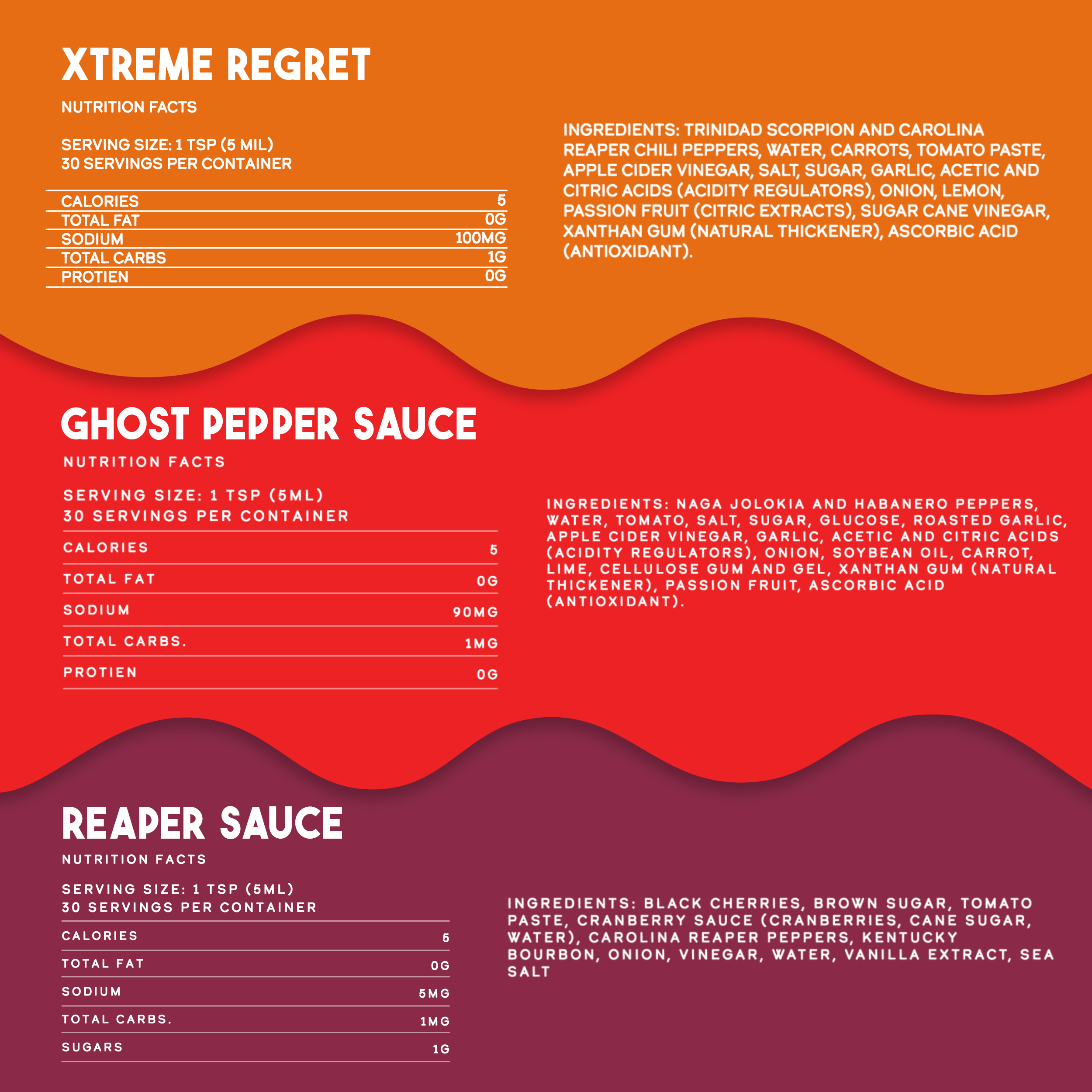 Coffret Variété de Sauces Piquantes Trio Extrême Les Plus Fortes du Monde