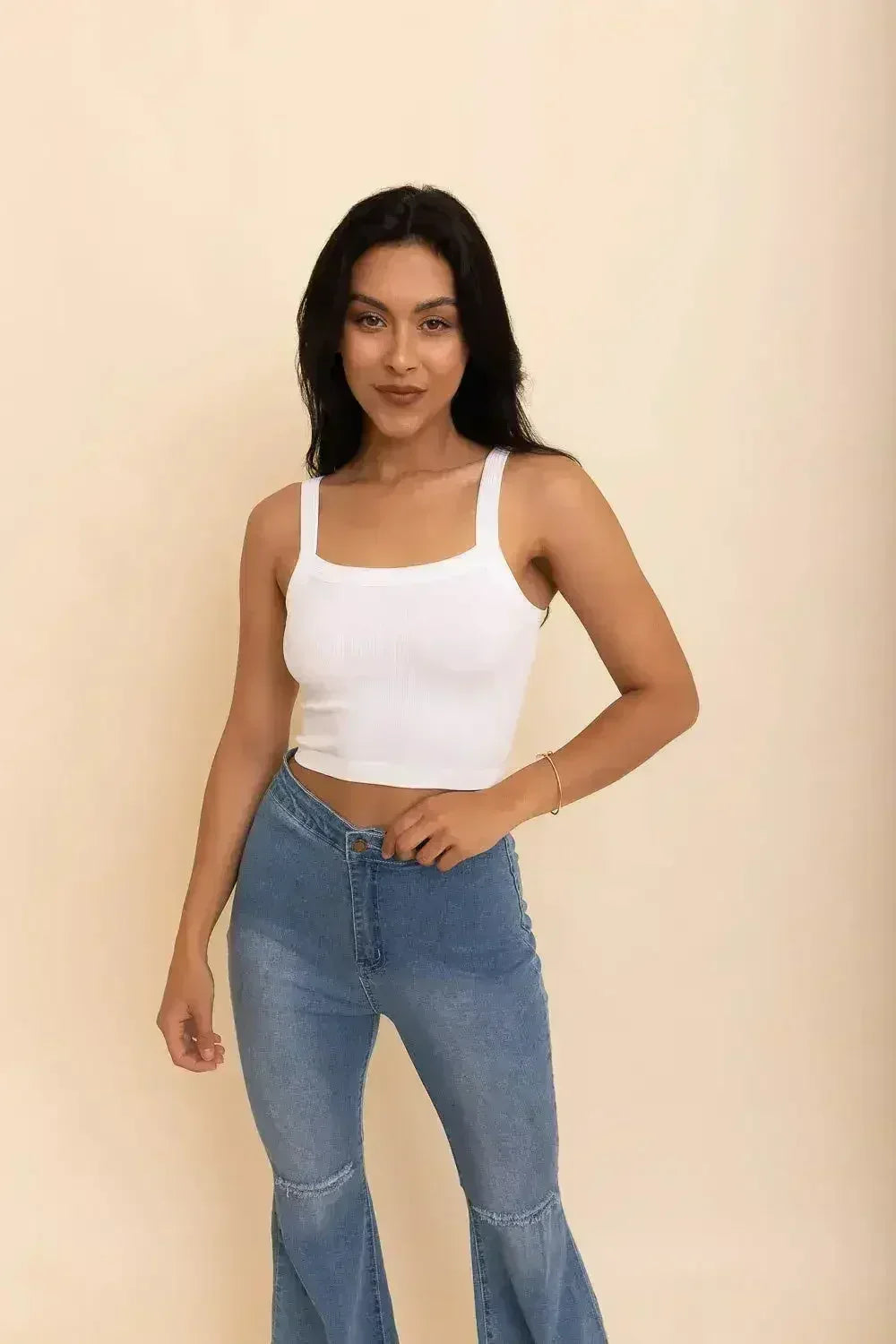Haut brassière sans coutures Sleek Comfort - Doux et élégant