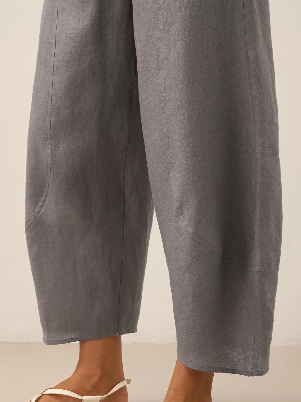 Pantalon classique cheville 100 % lin ZOE
