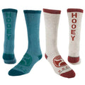 HOOey Athletic Boot Lot de 2 (Turquoise / Gris) - Chaussettes Western