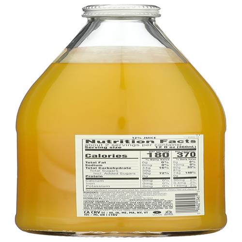 Boisson gazeuse italienne biologique Whole Foods Market, mangue, 25,4 oz liq.