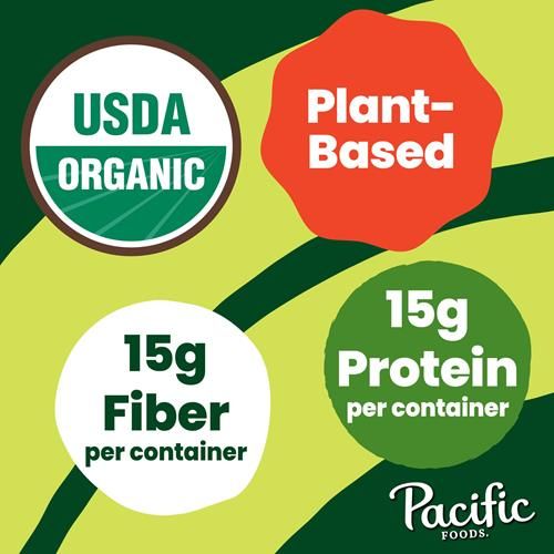 Pacific Foods Chili Biologique aux Légumes Rôtis au Feu de Bois, Végétalien, Boîte de 468 g (Lot de 1)
