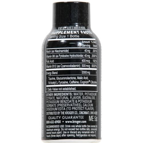 Kroger Boisson Énergisante aux Baies Shot Bouteille 2 fl oz