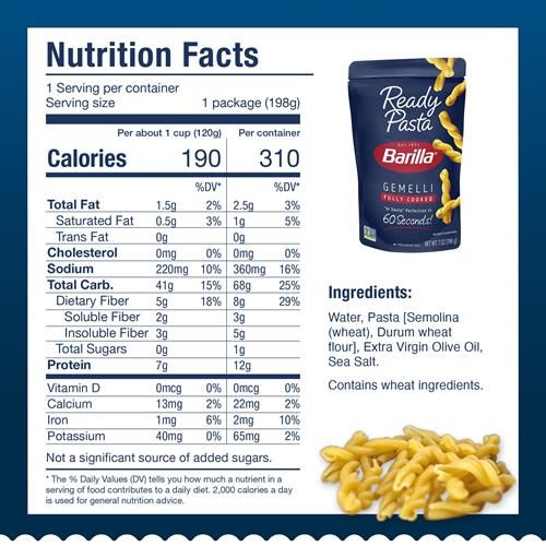 Barilla Pâtes Prêtes Gemelli