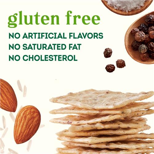 Simple Truth Craquelins croustillants aux amandes sans gluten, sel marin et poivre 99 g