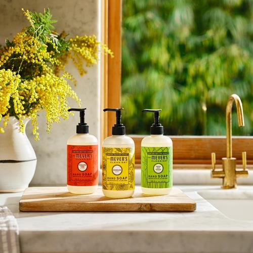 Mrs. Meyers Clean Day Savon Liquide pour les Mains, Parfum Feuille de Tomate, Bouteille de 370 ml