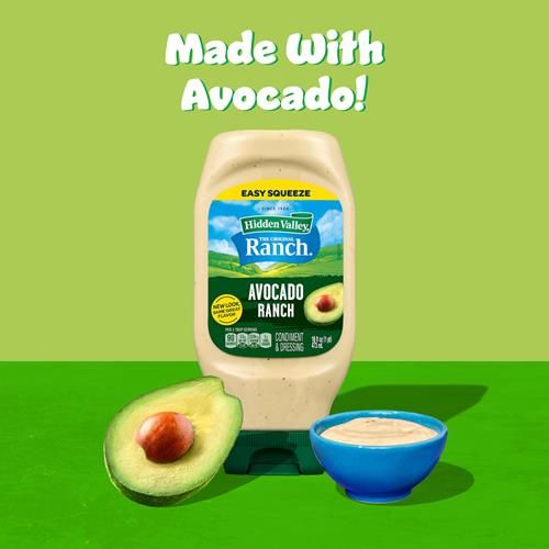 Sauce et vinaigrette ranch avocat Hidden Valley, bouteille de 473 ml (l'emballage peut varier)