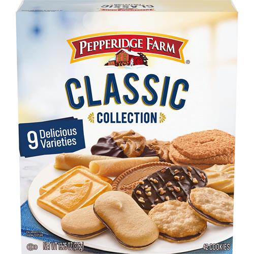Biscuits Pepperidge Farm Collection Classique, 9 Variétés de Biscuits, Boîte de 375 g.