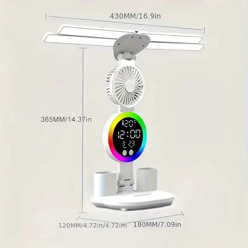 Lampe de bureau LED Smart Touch – Alimentation USB, double tête, intensité variable, couleurs changeantes