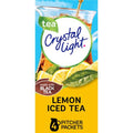 Crystal Light Boisson en poudre saveur thé glacé citron sans sucre, naturellement aromatisée, 4 sachets pour pichets