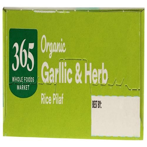 Whole Foods Market, Pilaf de riz biologique à l'ail et aux herbes, 6.1 oz