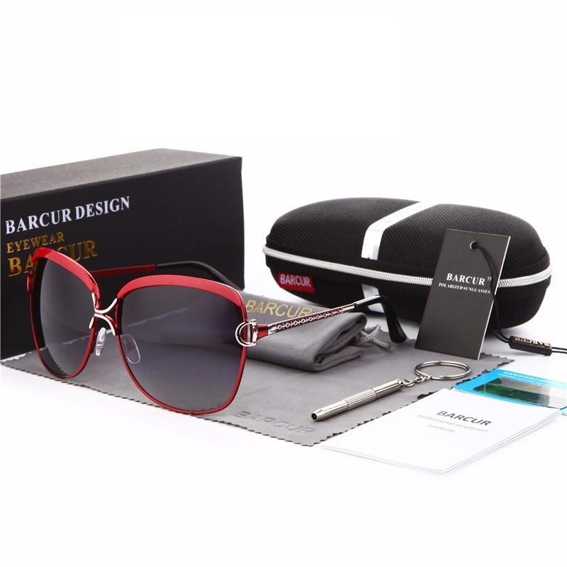 Lunettes de Soleil Rondes Modernes Surdimensionnées de Luxe Polarisées pour Femme avec Verres Dégradés Marque oculos lunette de soleil femme
