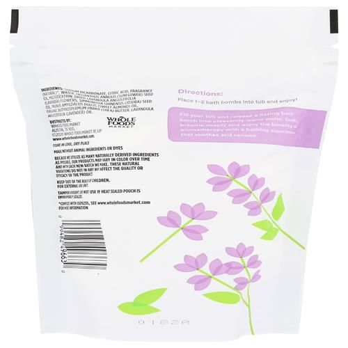 Whole Foods Market, Bombes de bain lavande, Paquet de 5