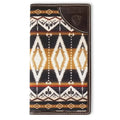 Portefeuille rodéo Ariat Diamond Southwest en tissu (marron) pour homme