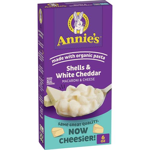 Macaroni au fromage Annie's White Cheddar Shells avec pâtes biologiques, 170 g